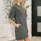 So Thoughtful That Way Textured T-Shirt Dress