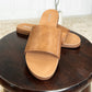 Sole Mate Slip on Sandals in Tan