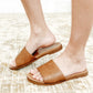 Sole Mate Slip on Sandals in Tan