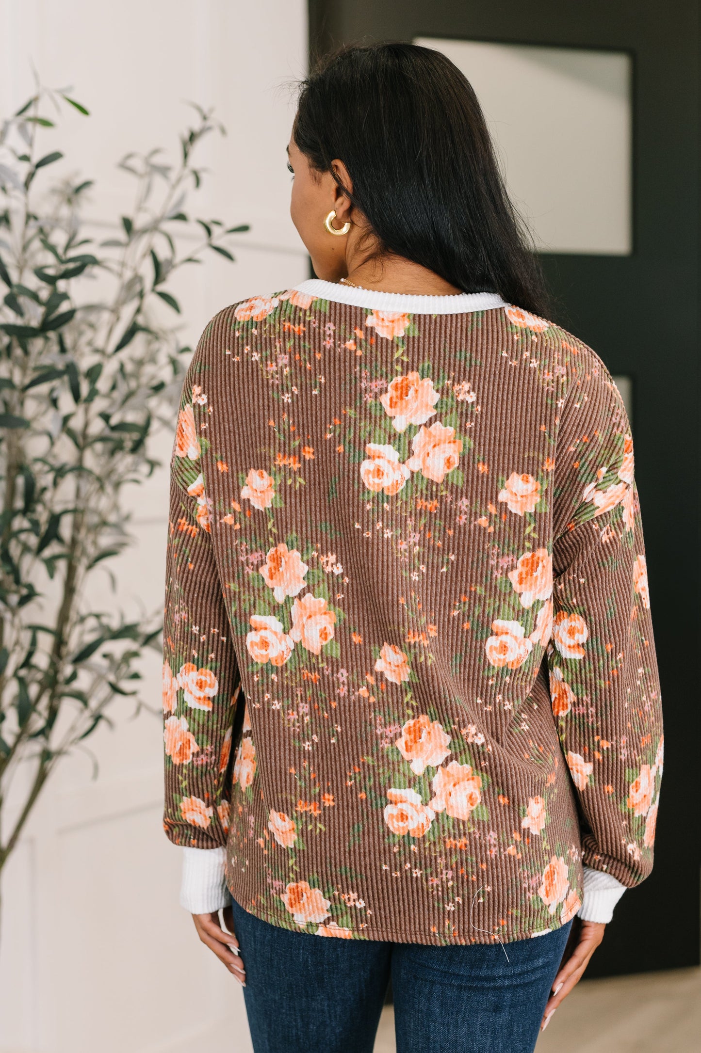 Somebody to Lean On Cable Ribbed Top