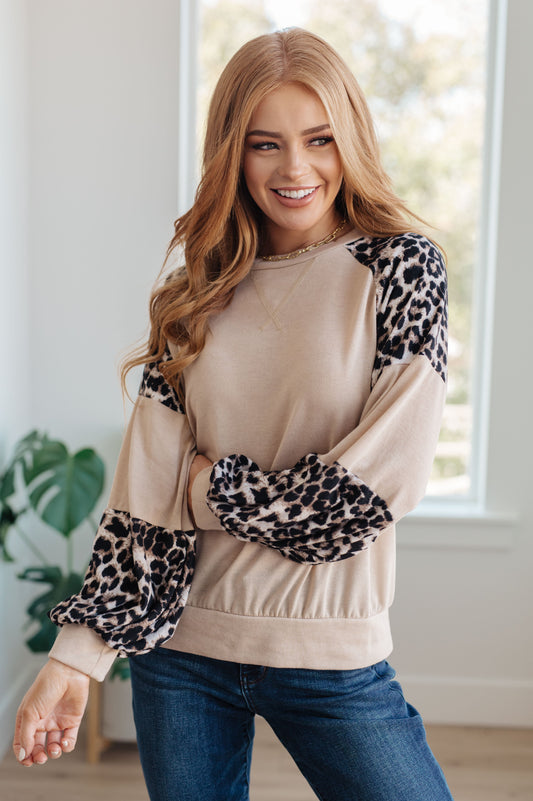 Sometime Safari Animal Print Top