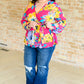 Spring to Be Sprung V-Neck Floral Blouse