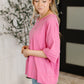 Stay On Top Relaxed Tee in Candy Pink