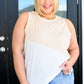 Steady Increase Color Block Sleeveless Top
