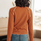 Stitch In Time Waffle Knit Top