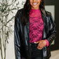 Streets of Dublin Faux Leather Blazer