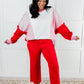 Stripes on My Sleeves Color Block Pullover