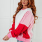 Stripes on My Sleeves Color Block Pullover