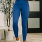 Sunday Splits High Waisted Leggings in Light Navy