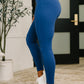 Sunday Splits High Waisted Leggings in Light Navy