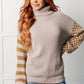 Super Seasonal Patchwork Waffle Knit Sweater