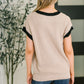 Sure Seems Sweet Contrast Trim Sleeveless Sweater