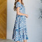 Surf Watch Tiered Midi Dress