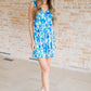 The Sun's Been Quite Kind V-Neck Dress in Blue