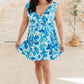 The Sun's Been Quite Kind V-Neck Dress in Blue