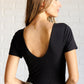 They're Not Like Us Square Neck Bodysuit in Black