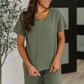 Thyme Boxy Tee in Dusty Pine