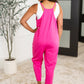 Totally Me Spaghetti Strap Jumpsuit in Hot Pink