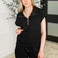 Twenty Four Karat Half Zip Top and Shorts Set