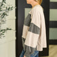 Two-Tone Take Drop Shoulder Top