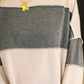 Two-Tone Take Drop Shoulder Top