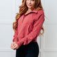 Under Her Spell Half Zip Pullover in Mauve