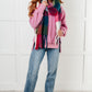 Wanderlust Wrap Oversized Plaid Fringe Scarf in Magenta and Teal