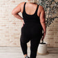 Way to Push Active Bodysuit in Black