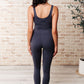 Way to Push Active Bodysuit in Charcoal