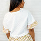 Welcome Me Home Gingham Print Top