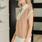 Whispered Urgently Color Block Half Zip Top