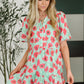 Wildflower Waltz Gathered Tier Dress in Mint