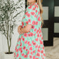 Wildflower Waltz Gathered Tier Dress in Mint