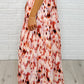 Words Fail Me Watercolor Print Maxi Skirt
