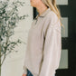 You Should Know Half Zip Pullover in Ash Mocha