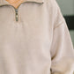 You Should Know Half Zip Pullover in Ash Mocha