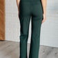 Magic Straight Pants in Hunter Green