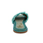 Juana Woven Sandals in Aqua Blue