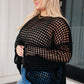 Ask Anyway Fishnet Sweater