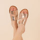 Spirited Sandals in Rose Gold