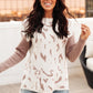 Abstract Animal Print Sweater
