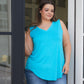 Trust Me V-Neck Tank in Ice Blue