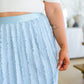 Cascading Ruffles A-Line Skirt