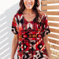 Abstract Aztec Top