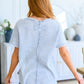 A Wink and a Smile Waffle Knit Top in Light Grey