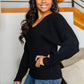 Always Around V-Neck Sweater in Black