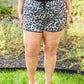 Animal Print Drawstring Shorts