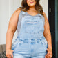 Annabelle Distressed Straight Leg Overalls