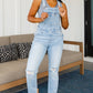 Annabelle Distressed Straight Leg Overalls