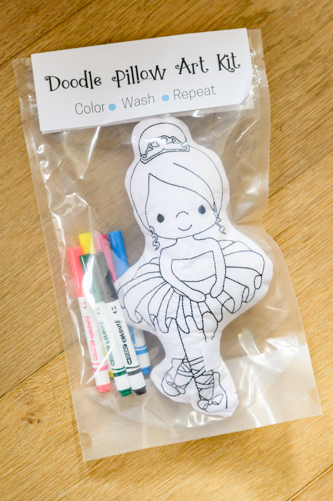 Ballerina Doodle Coloring Activity Doll